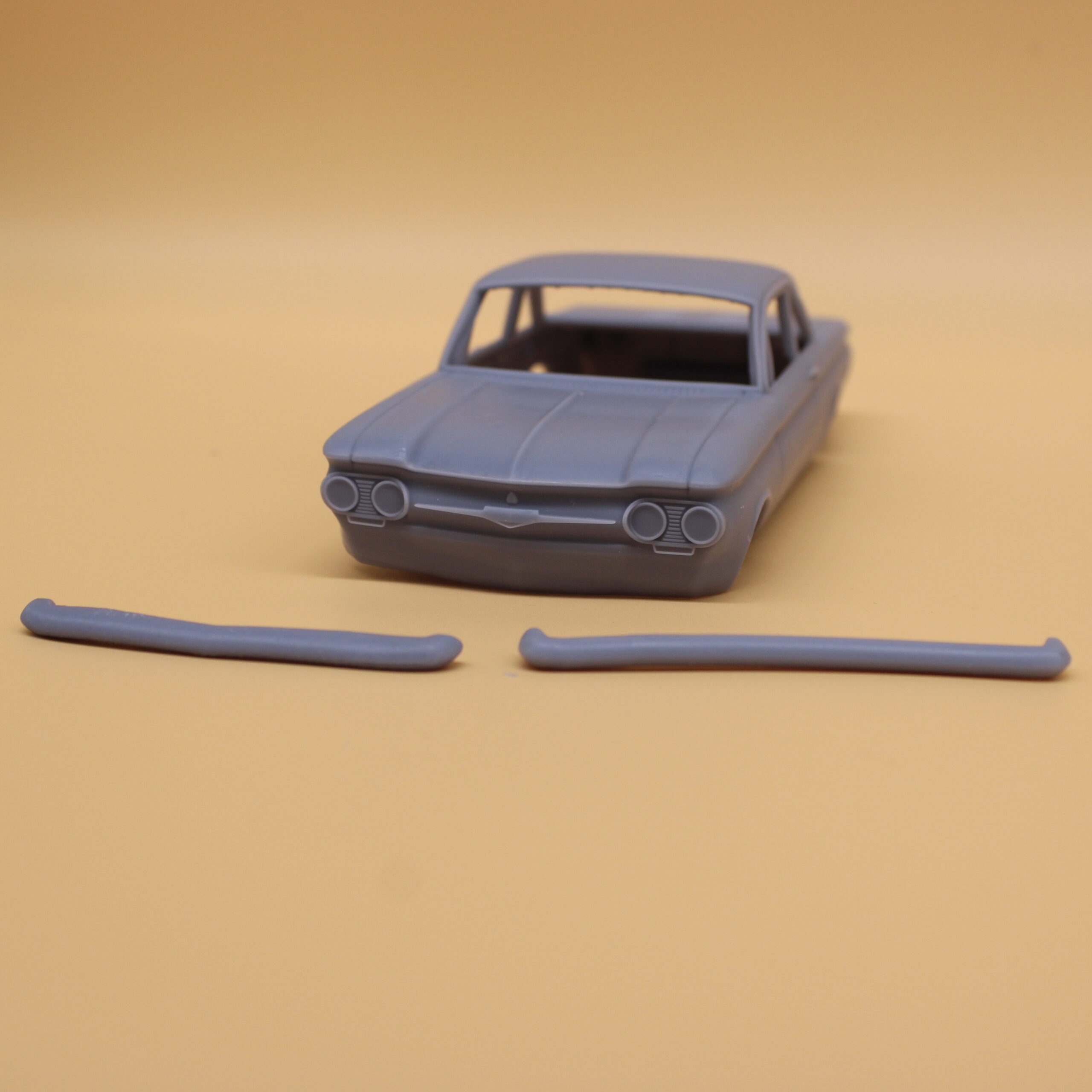 1961 Corvair 2 Door Coope with Separate Bumpers 3D Printed - Image 2