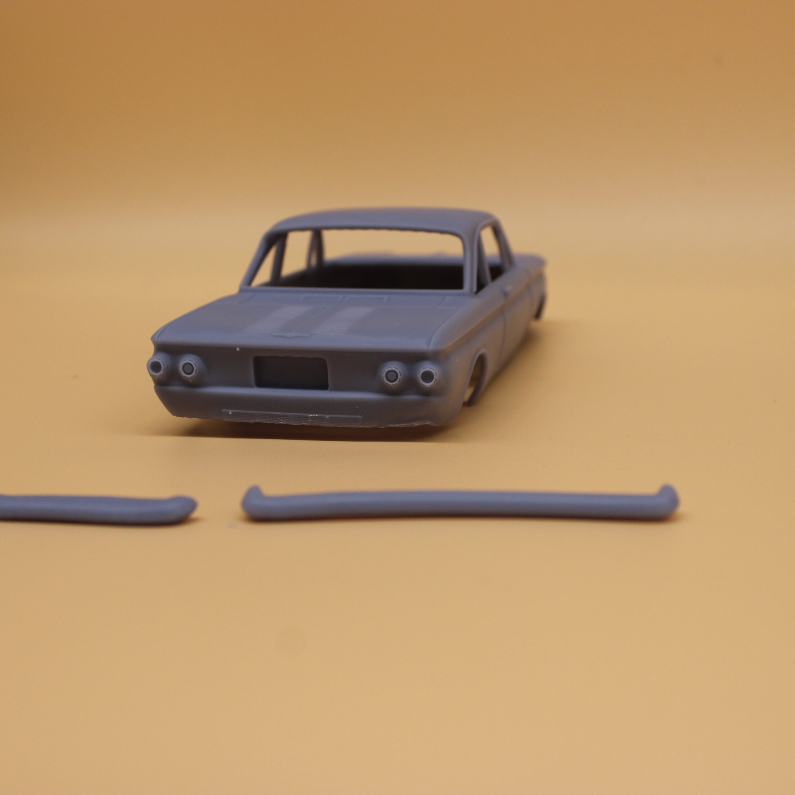 1961 Corvair 2 Door Coope with Separate Bumpers 3D Printed - Image 3