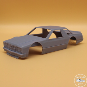 Ford Fairmont Asphalt Race Car Body with Separate Hood and Rear Wing 3D Printed
