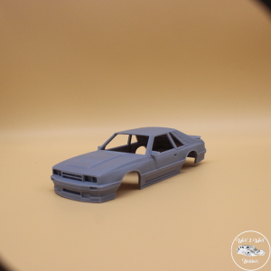 Fox Body Mercury Capri Hatchback with Closed Back Hatch Glass 3D Printed 1/25 Scale