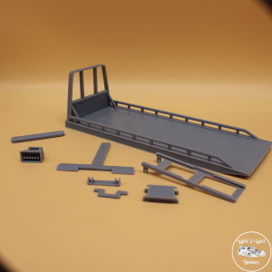 Roll Back Bed with Accessories 3D Printed in 1/25 Scale