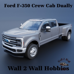 ABS Like Resin 3D Printed 2023 Ford F-350 4 WD Curbside Pickup 1/25 scale