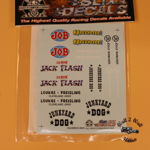 Slixx Decals Gasser & Rat Rod Mini Sheets #24 "Junkyard Dog"