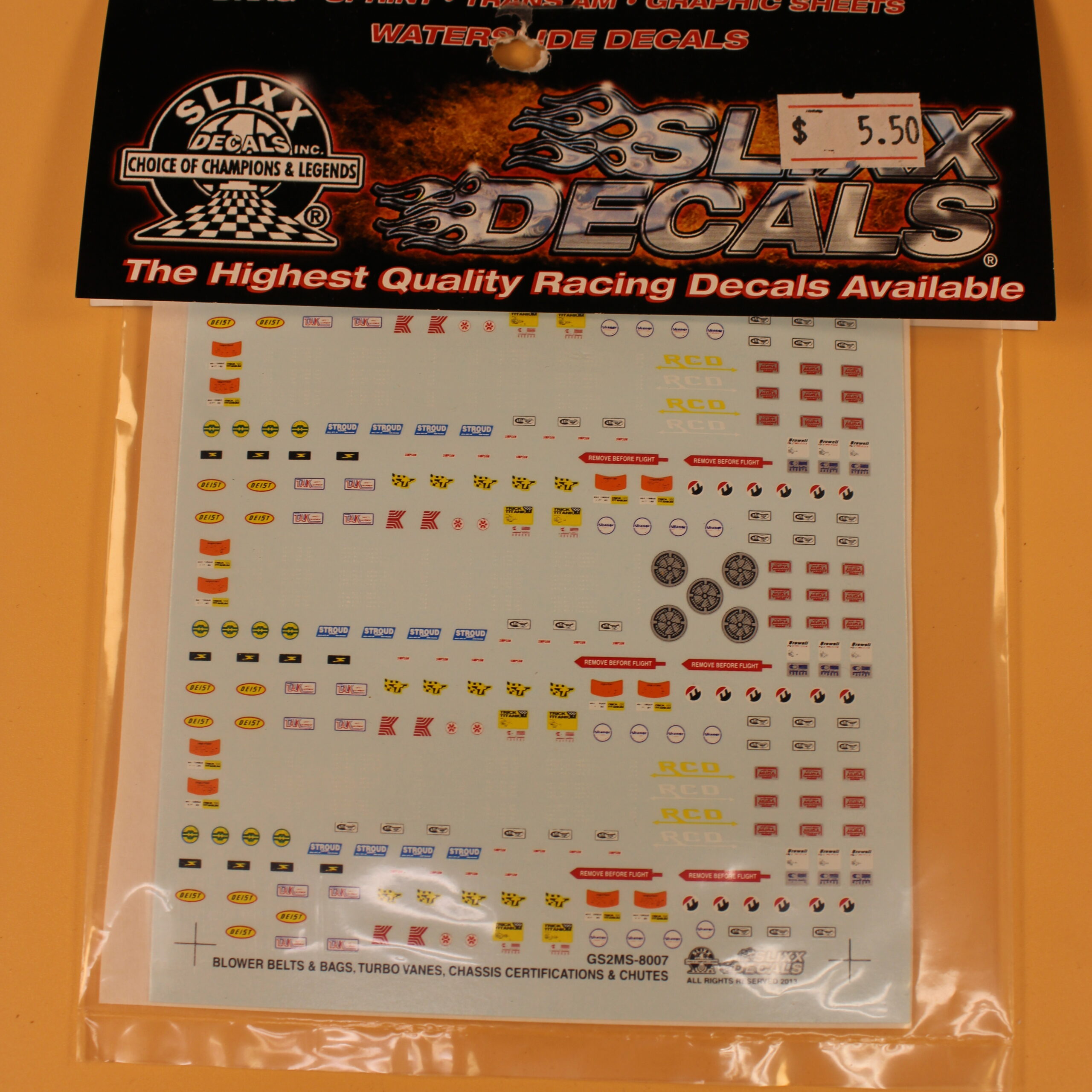 Slixx Decals Other Mini Sheet Blower Belts, Bags, Turbo Vanes, Chassis Cert and Chutes