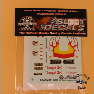 Slixx Decals Gasser Mini Sheets #71 "Grumpy's Toy X"