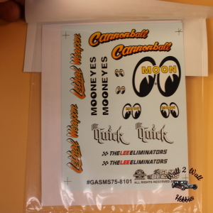 Slixx Decals Gasser Mini Sheets #75 "MoonEyes"