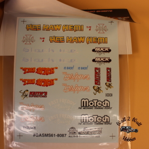 Slixx Decals Gasser Mini Sheets #61"Hee Haw Hemi"