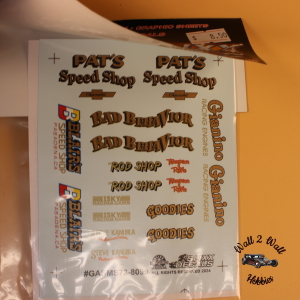 Slixx Decals Gasser Mini Sheets # 73 "Bad Behavior"