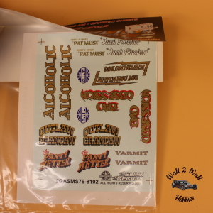 Slixx Decals Gasser Mini Sheets #76 "Outlaw Grandpa"