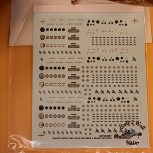 Slixx Decals Other Mini Sheets Goody Sheet #1 "Dash Gauges"
