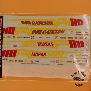 Slixx Decals Don Carlton Mopar Missile