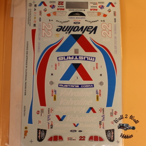 Slixx Decals Trans Am Valvoline Mustang #22