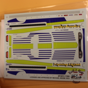 Slixx Decals Tim Beebe's Fighting Irish Satellite Funny Car