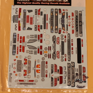 Slixx Decals Grill and Headlight Sheets Nostalgia Funny Car