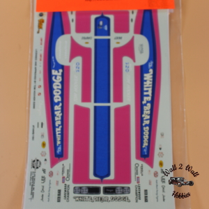 Slixx Vintage Decals Tom Hoover "White Bears Dodge" Funny Car