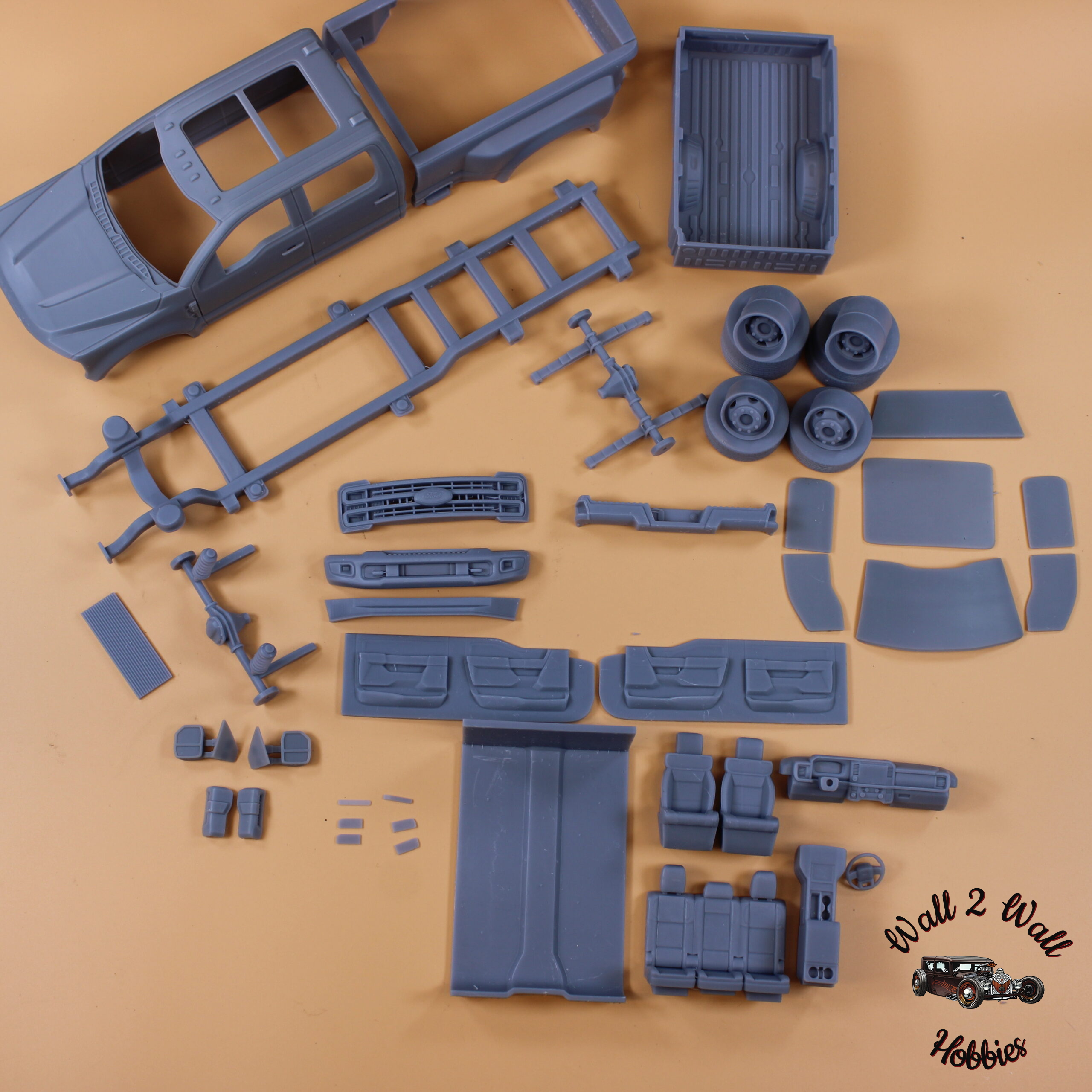 ABS Like Resin 3D Printed 2023 Ford F-350 4 WD Curbside Pickup 1/25 scale - Image 2
