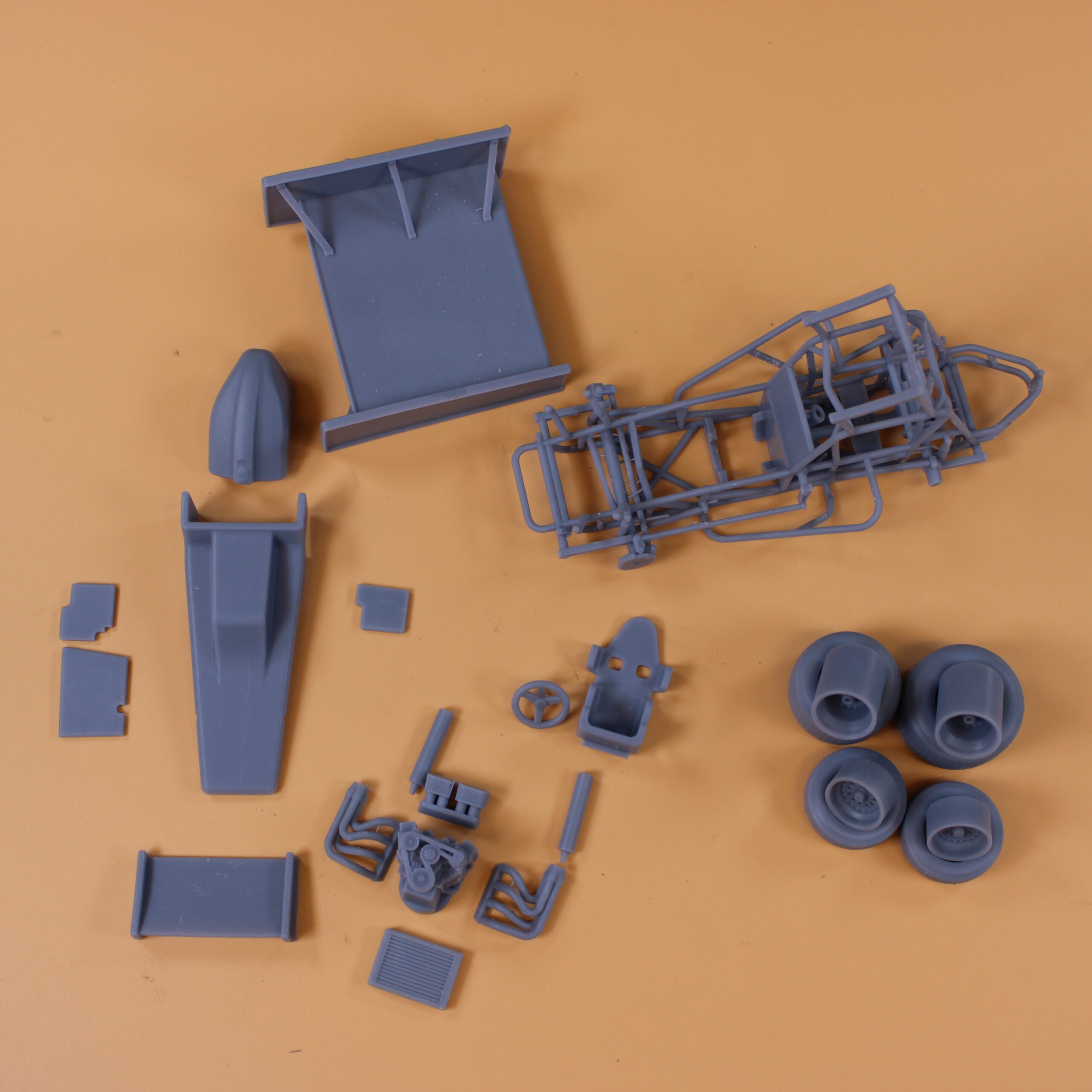 ABS Like Resin 3D Printed Winged Sprint Car 1/25 scale - Image 3