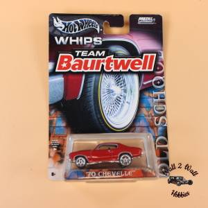 Hot Wheels Whips Team Baurtwell Red '70 Chevelle Red In Color
