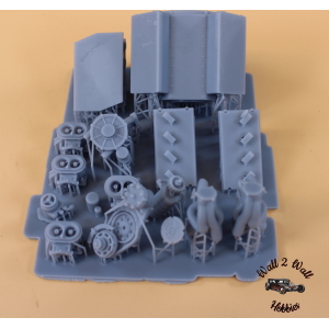 3D Printed 1/16 Scale Kaase BFF Mountain Motor Pro Mod Engine