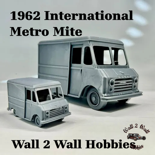 ABS Like Resin 3D Printed 1962 International Metro Mite Step Van 1/25 scale