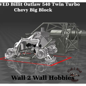 3D Printed VED Billet Outlaw 540 Twin Turbo Chevy Big Block
