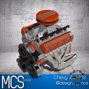 3D Printed ABS Like Resin Chevy 632 Big Block ZZ632 1,000 HP