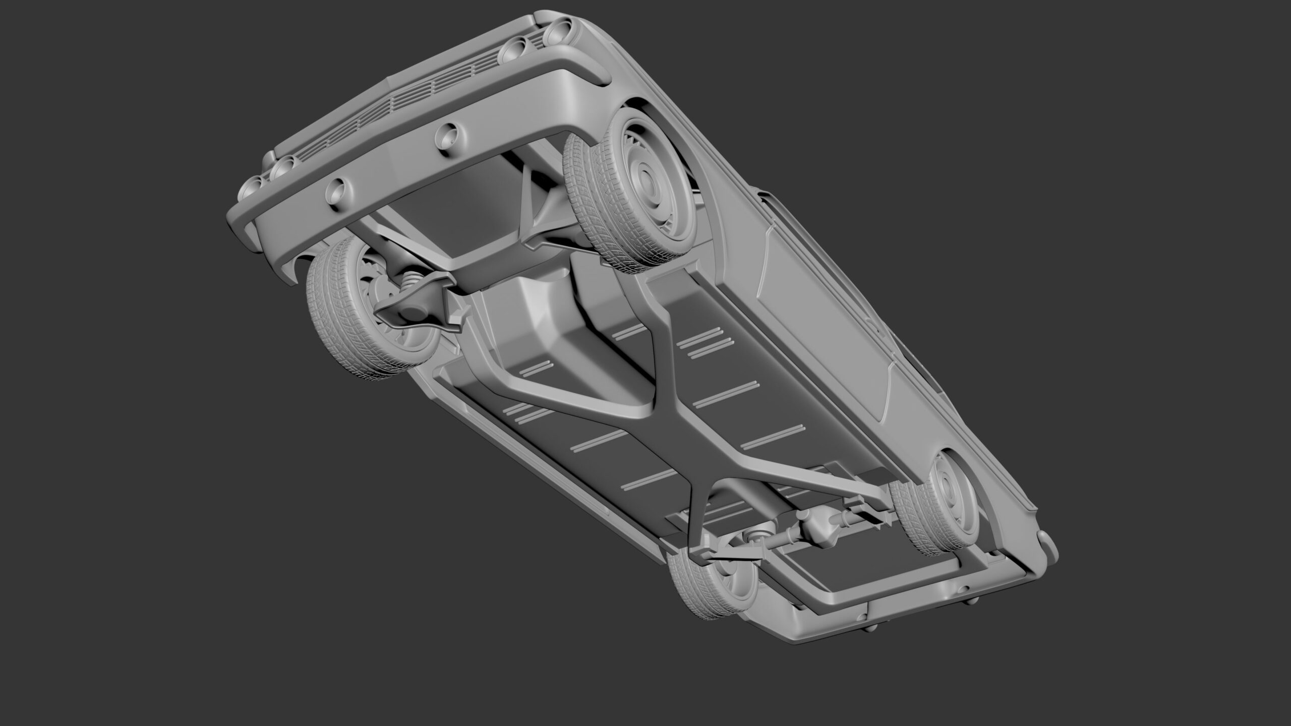 3D Printed ABS Like Resin 1961 Chevrolet Impala Wagon Curbside Model Kit 1/25 scale - Image 3