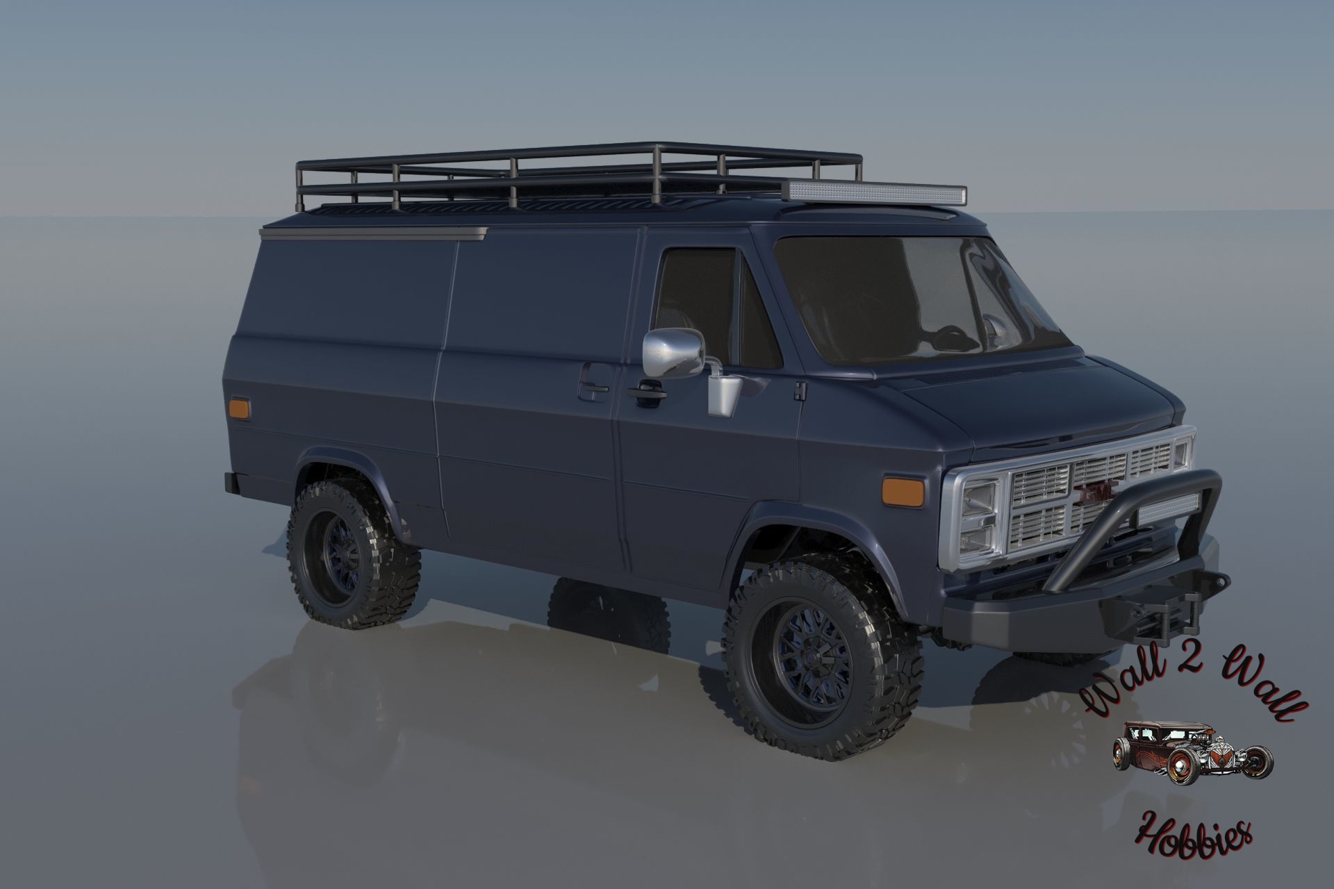 3D Printed ABS Like Resin 1983 GMC "Vandura" 2n1 Curbside Model Kit 1/25 scale - Image 3