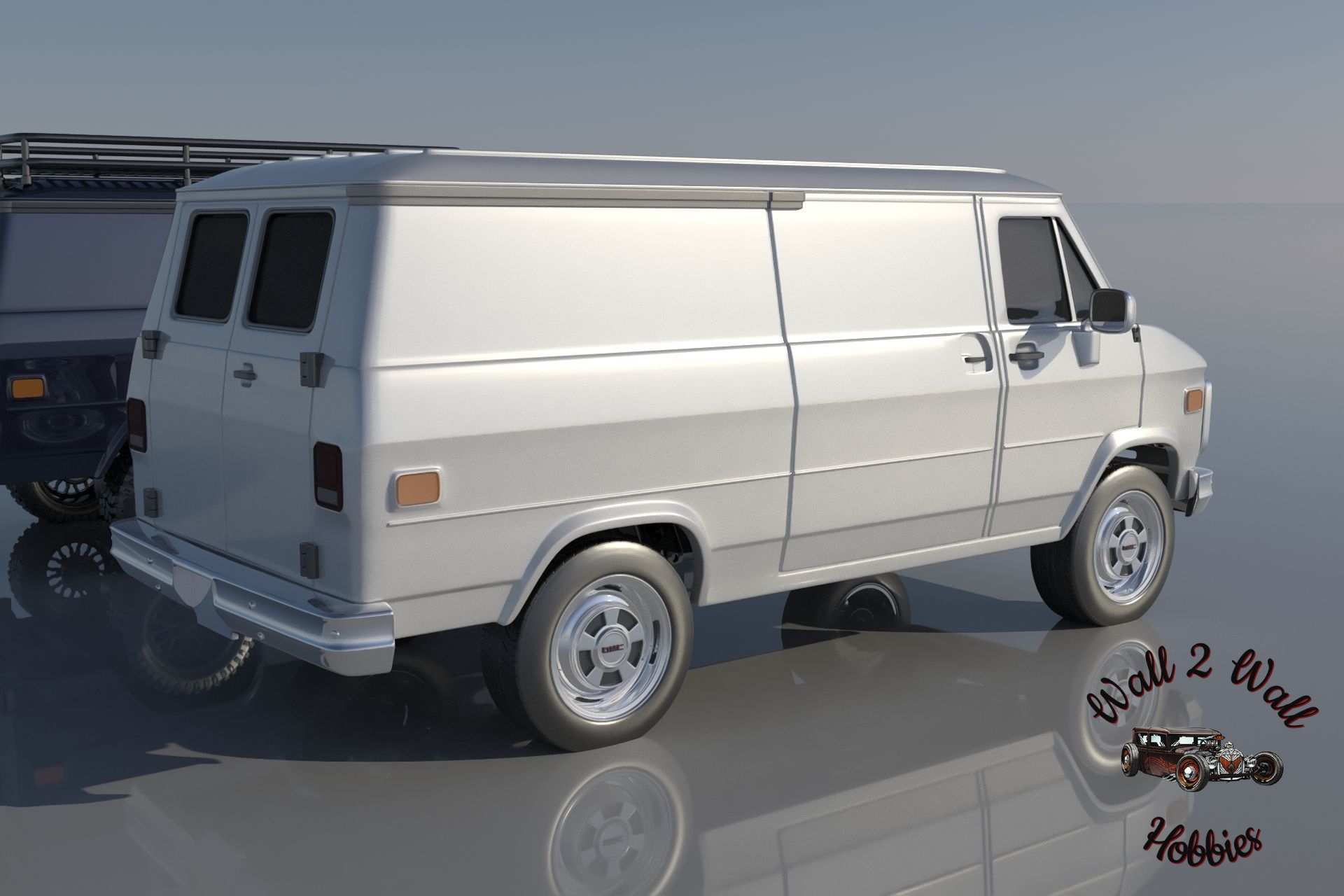 3D Printed ABS Like Resin 1983 GMC "Vandura" 2n1 Curbside Model Kit 1/25 scale - Image 2