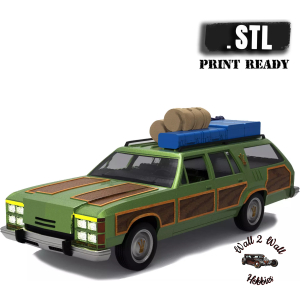 3D Printed ABS Like Resin Griswald's Family Truckster Curbside Moel Kit 1/25 scale
